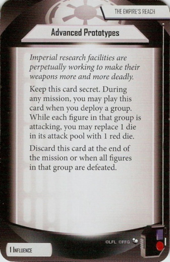 The Empire's Reach card: /images/agendaDecks/Twin Shadows/Advanced Prototypes.jpg